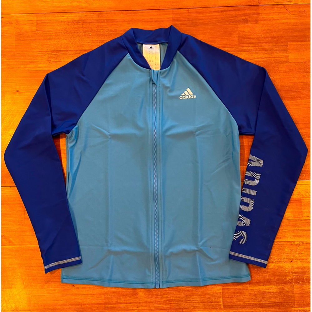 ADIDAS Kid’s Long Sleeve Zip-Up Rashguard